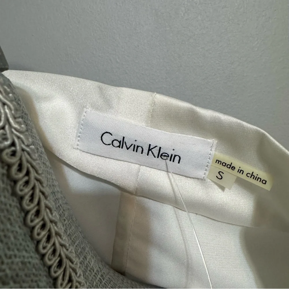 Calvin Klein Ivory Draped Sleeveless Top - Picture 6 of 7